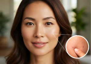 Patient with sensitive skin considering non ablative laser skin rejuvenation